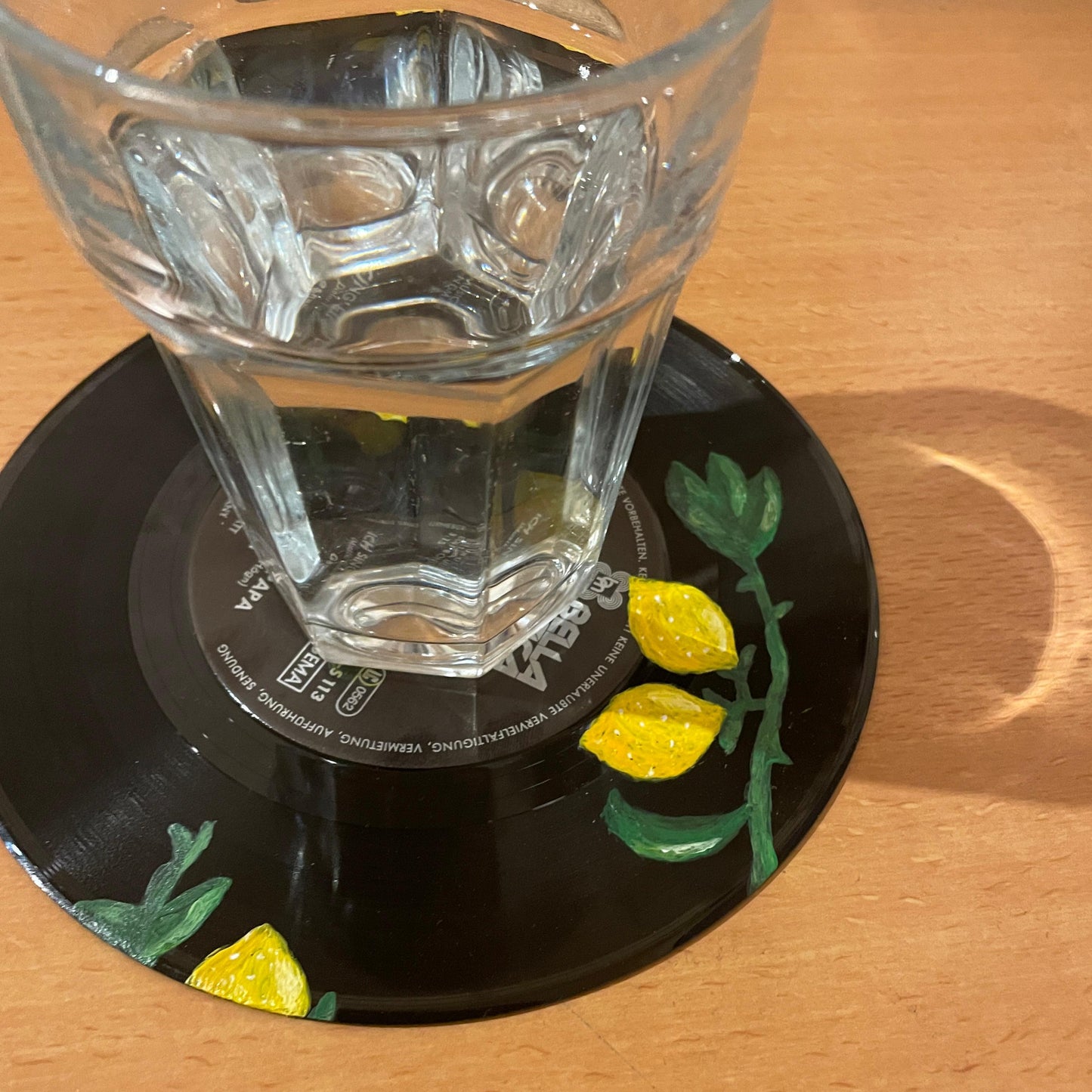 Glas-Untersetzer Zitronen