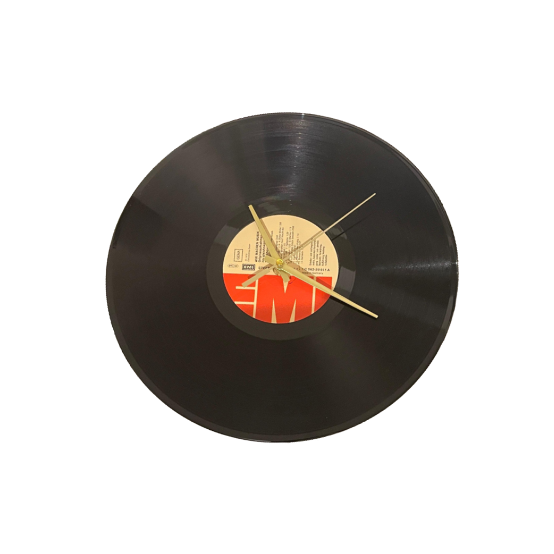 Vinyl-Wanduhr