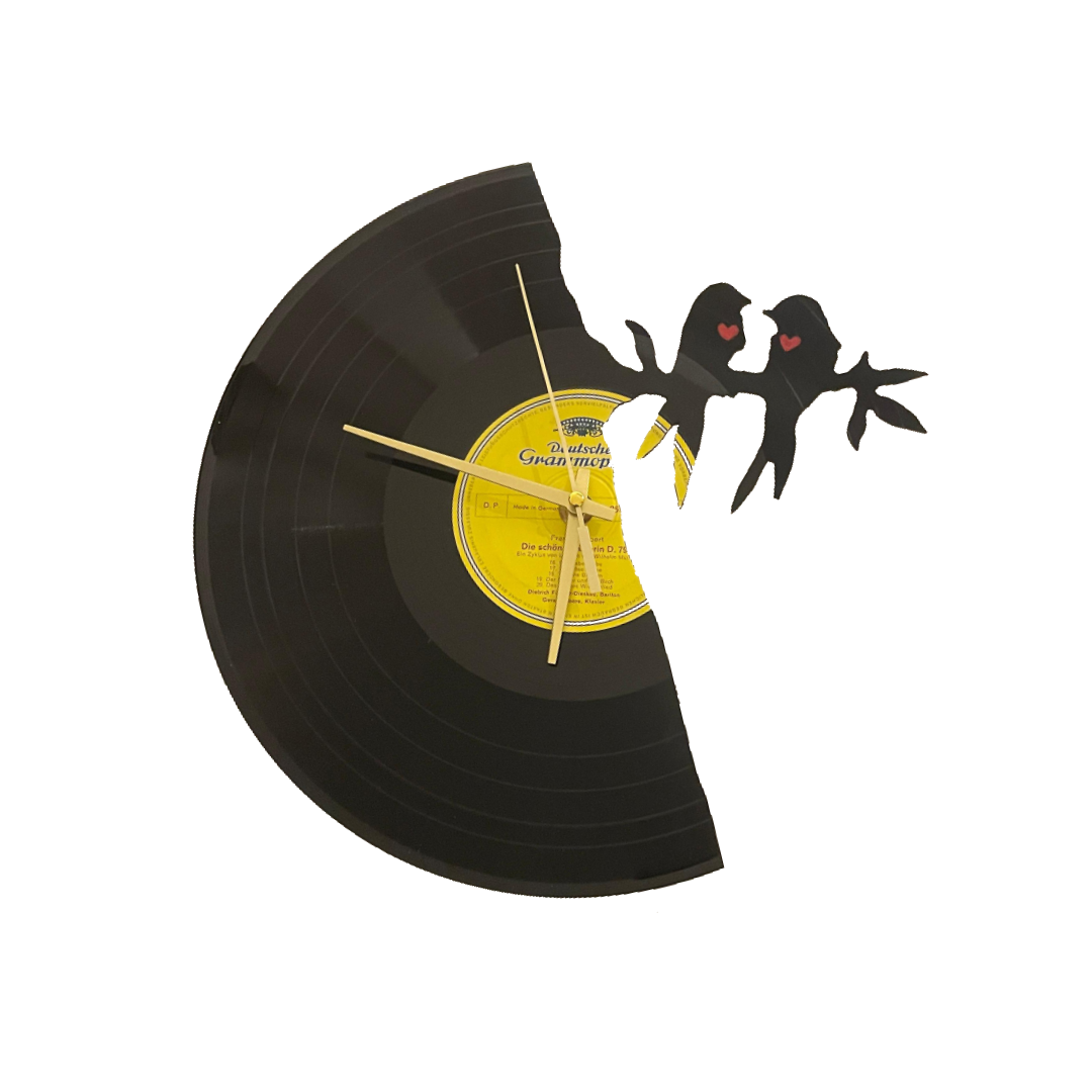 Vinyl-Wanduhr