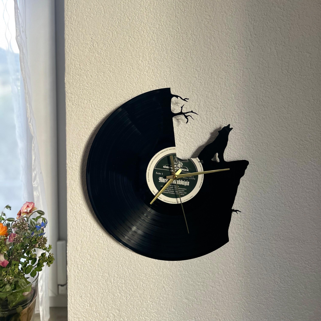 Vinyl-Wanduhr