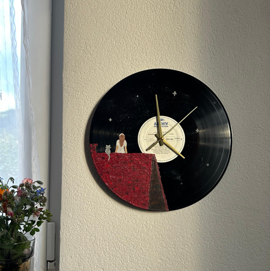 Vinyl-Wanduhr