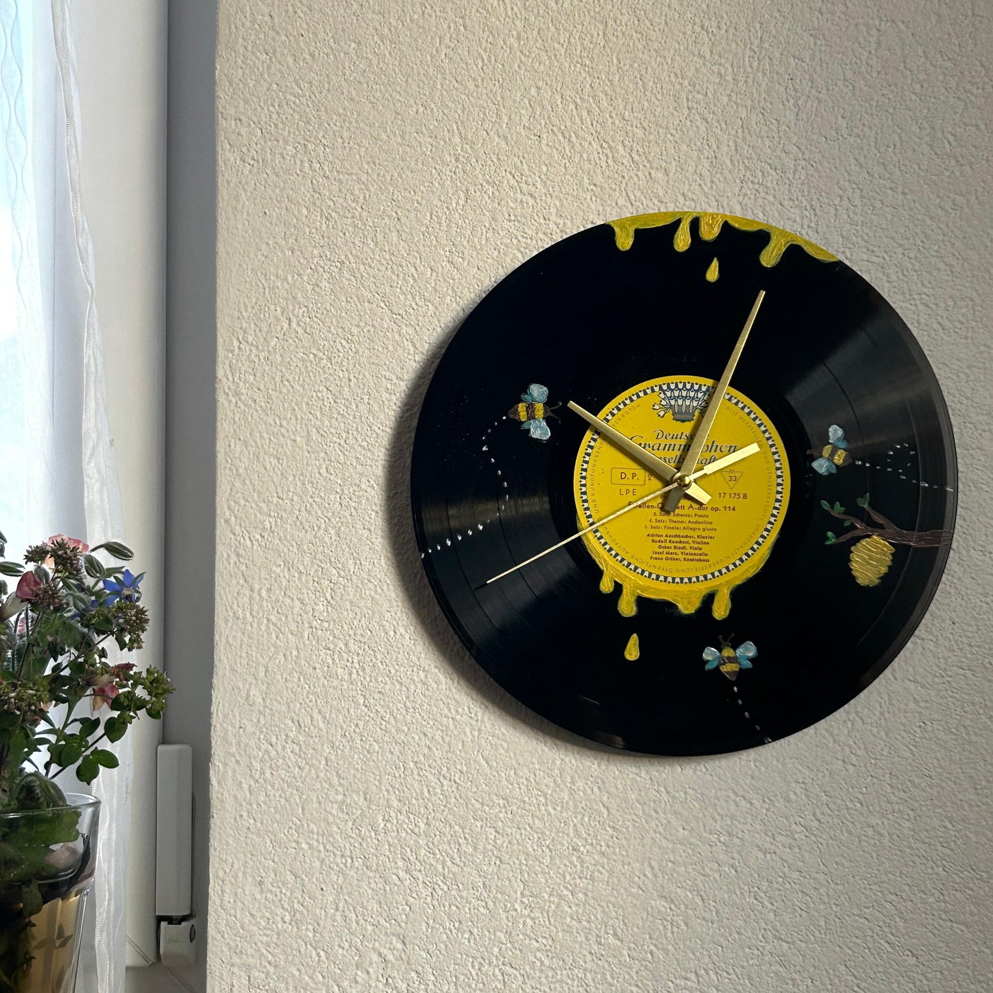 Vinyl-Wanduhr