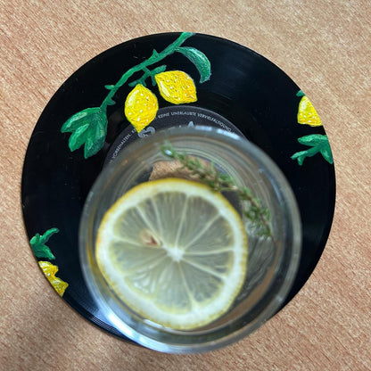 Glas-Untersetzer Zitronen